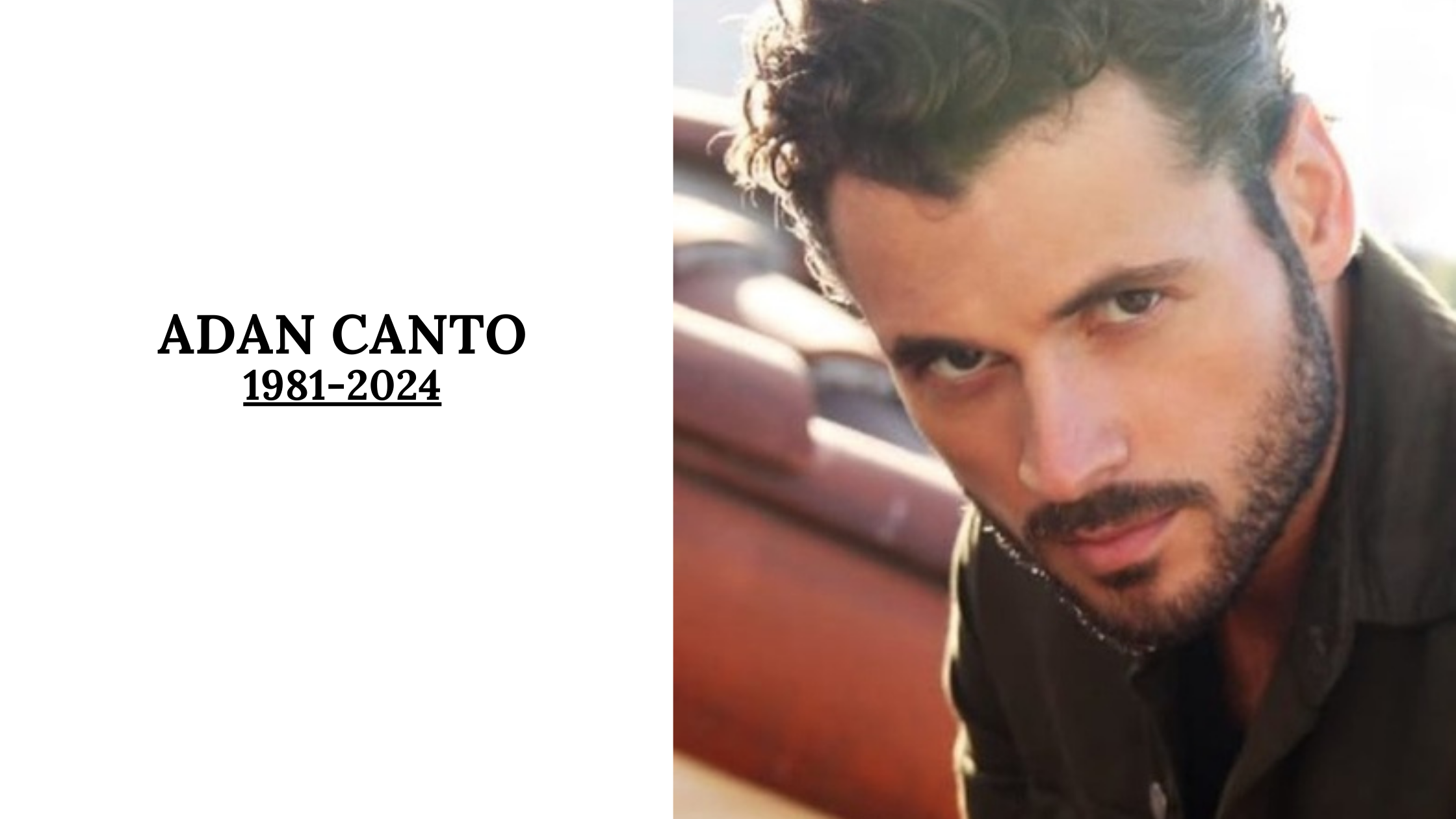 Actor Adan Canto Passes Away